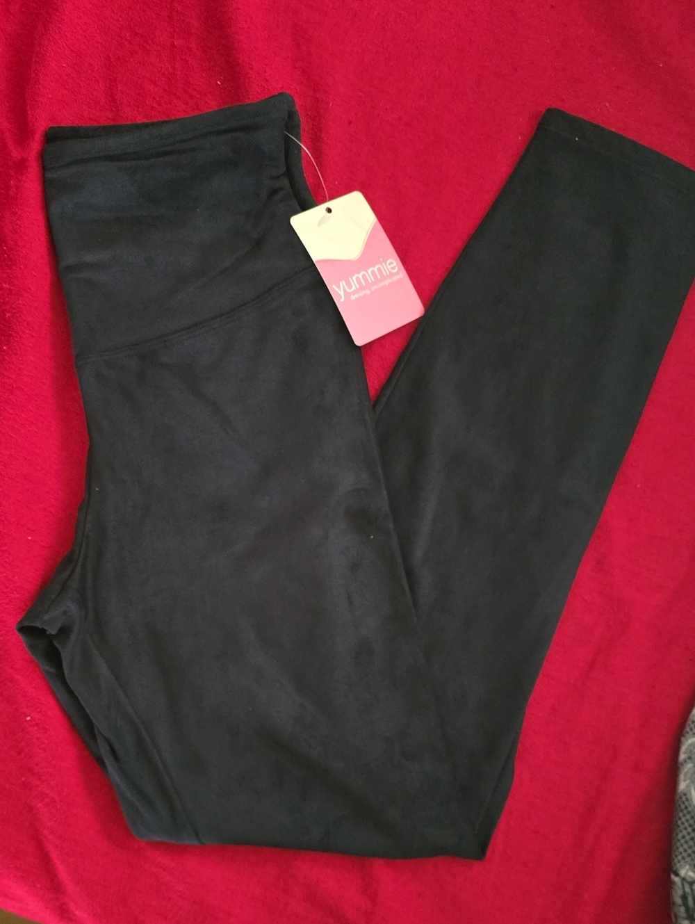 Yummie Faux Suede Shaping Legging